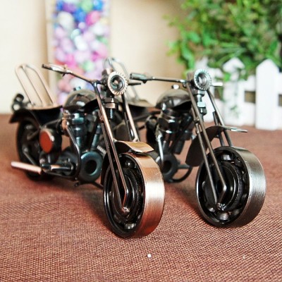 Iron retro crafts ornaments metal motorcycle model decorative ornaments variety of optional