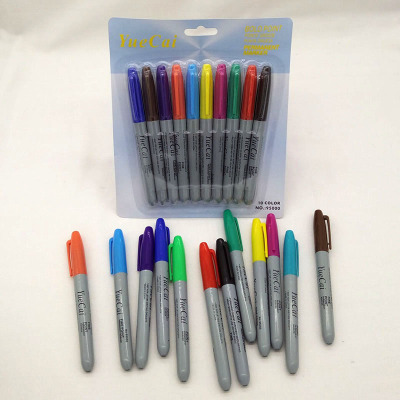 Yue Cai 95000-10 color card loaded oil mark pen color pen