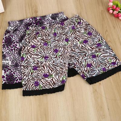 Five ladies and small floral print leggings wardrobe malfunction-proof boxer briefs