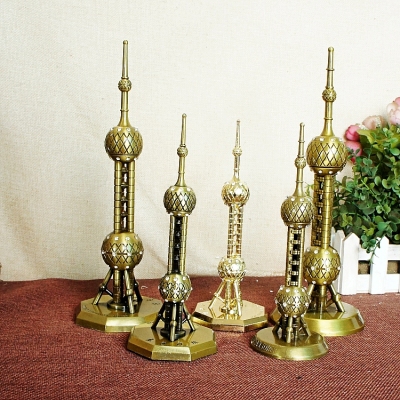 World landmark building model Shanghai Oriental Pearl model zinc alloy crafts Decoration