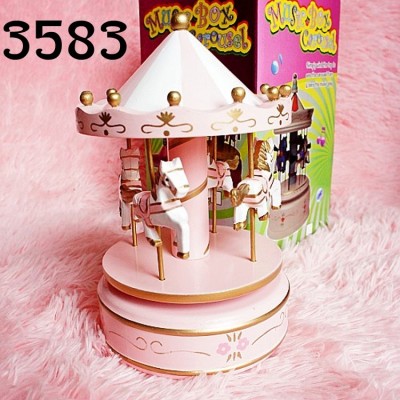 Wooden carousel music box Christmas gifts Birthday gifts Variety of options