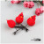 Factory direct selling flocking toys small red chicken foam accessories can be customized