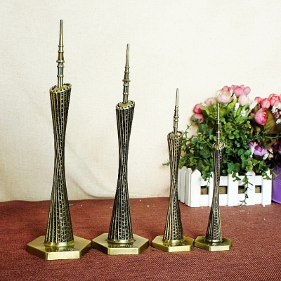 World landmark building model Canton tower model zinc alloy crafts Decoration