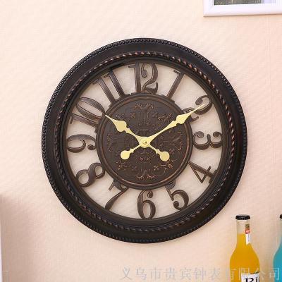 The Process creative fashion decorative antique wall clock manufacturers direct shot origin source living room simple quartz wall clock