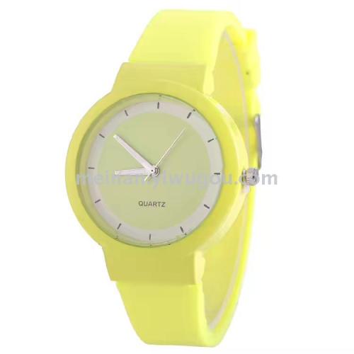 july new candy color simple watch hot sale at aliexpress silicone women‘s watch