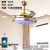 Factory direct ceiling fan LED lights fashion household fan light simple fan with chandelier spot