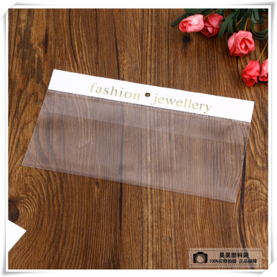 Hot stamping OPP packaging bag LOGO custom inverted plastic bags