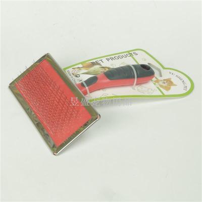 Glue handle pet needle comb and straight board pet ambrose dog comb