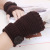 Korean version of autumn and winter women's button half finger knitting wool gloves wholesale.