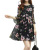 The new plus fat to increase the number of women's clothing 200 pounds loose slightly fat MM long chiffon dress