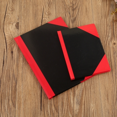 A4/A5 hard copy red Angle blue corner cover notebook.