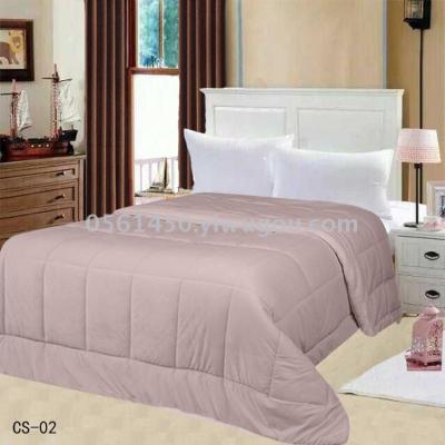 Yiwu factory home textile export plain crystal flannel lambs quilted three four-piece sets