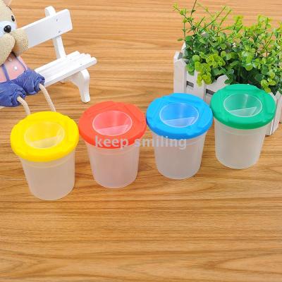 Keep smiling children plastic pen container art tools environmental protection