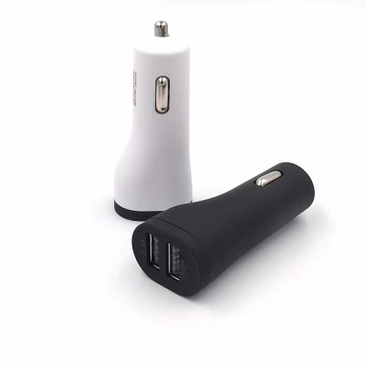 Dual USB Scrub Car Charger Xiaoman Waist Color Car Smart Plug.