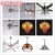 Factory direct ceiling fan LED lights fashion household fan lights with a fan with music chandelier spot