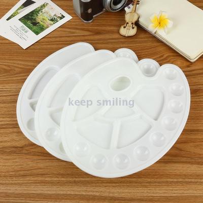 Keep smiling plastic color palette painting plate art tool