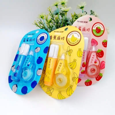 Japan and South Korea Stationery Correction Fluid Correction Tape Combination Set Environmental Protection Correction Tape Correction Tape Wholesale and Retail Can Be Customized