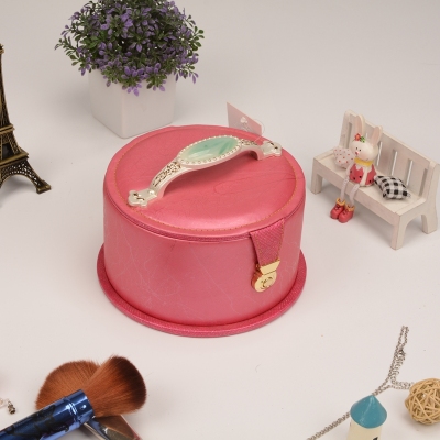 Guanyu creative European Princess portable jewelry storage box round multi - functional storage jewelry box