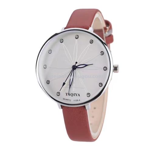 Simple Ultra-Thin Strap Women‘s Watch High-End Student Watch