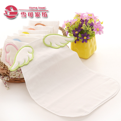 Cotton angel wings small gauze baby sweat towel baby sweat suction Han pad back