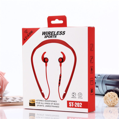 SOGT new in-ear wireless Bluetooth headset high-fidelity sports headphones ST-202