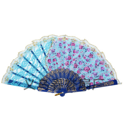 [the new product launch] popular Spanish fan plastic lace fan new floral lace Yin Yang fan