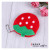 Small fresh , lovely fruit , zero purse , lady small purse , half round plush watermelon