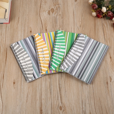 B5 coil color bar cover notebook four-color diary notebook.