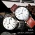 Gun shell digital face simple fashion belt watch couple table