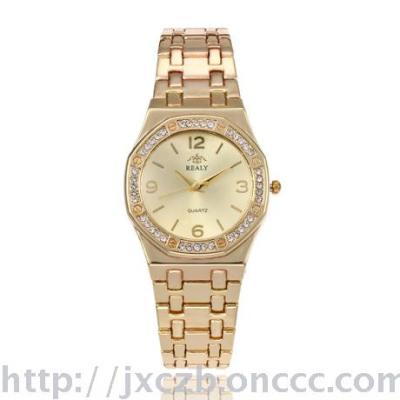2017 new luxury diamond ladies bracelet watch gold decoration female watch