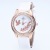 Wheat Pigeon rose gold Drill table waterproof belt round student Watch