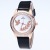Wheat Pigeon rose gold Drill table waterproof belt round student Watch