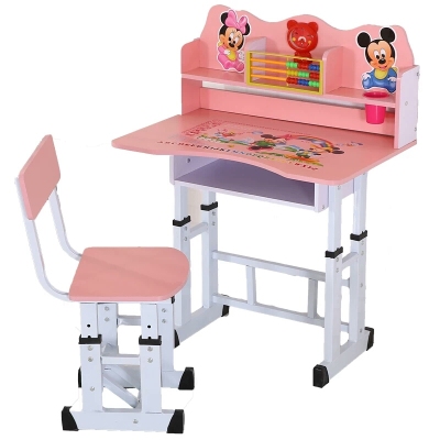 Multi - functional children 's books, tables and chairs can be lifted up and down for primary school students to learn desks and chairs at home