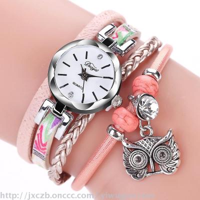 2017 new name family wind student watch female models cute owl fashion table