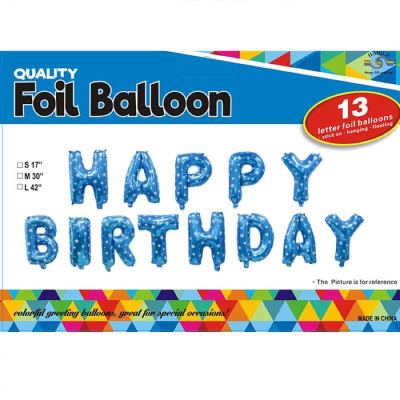 HABile factory direct PA aluminum balloon birthday happy set party supplies festive supplies