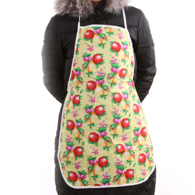 Adult fashion sleeveless apron with back dressing kitchen cooking clothes with microwave oven gloves