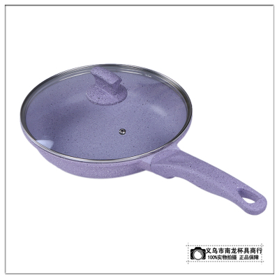 Sprinkle a little die-cast aluminum pan coating on a nonstick pan with a nonstick frying pan compound bottom