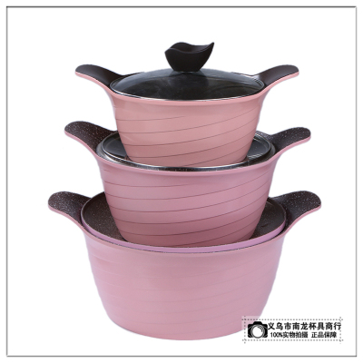 Household soup pot cooking pot non - stick pot instant noodles pot gas induction cooker general purpose