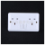 Bbolon British Wall Switch Socket Single Connection One Open Three Holes Double Second Section Six Holes