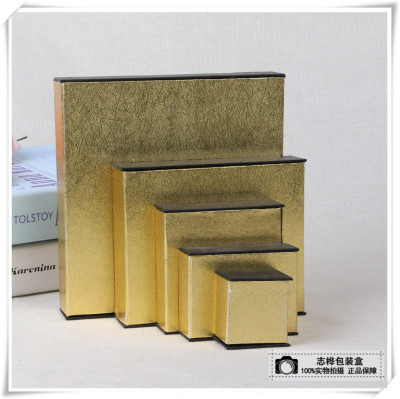 Gold gift box creative high-end gift jewelry box