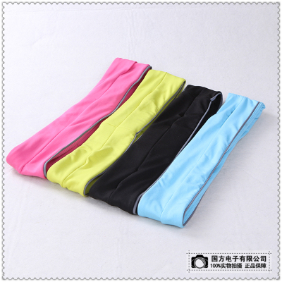 Korean version of the two-color Headband Candy Color contrast patchwork Cross sports Yoga Head with Headband female