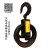 Black Pulley Forged Steel Hook 120mm Forged Steel Pulley