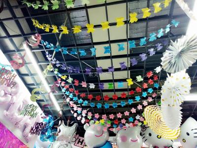 3D pendant paper string color balloon pendant wedding room decoration birthday party layout atmosphere