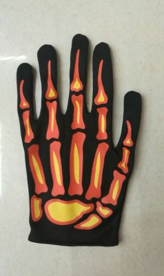 Halloween Carnival Hand Bone Printing Gloves