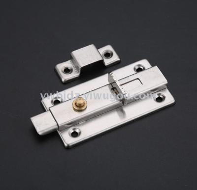 3-5 inch stainless steel anti-theft automatic plug hand pull the left and right plug thickening widening the door bolt