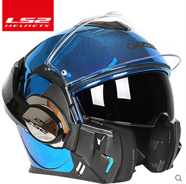 Ls2 motorcycle motorcycle race fog double lens personality helmet