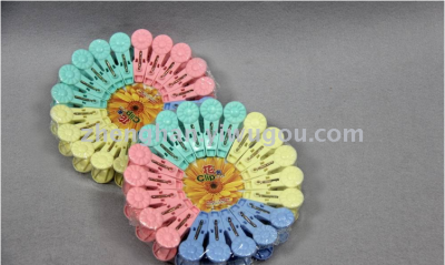20 sets of flower-shaped plastic socks underwear clothes clothes folder sandwich jacket clothes drying jacket