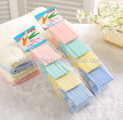 20 pieces of small plastic socks underwear clothes clothes folder sandwich jacket clothes drying jacket