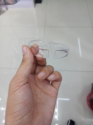 Acrylic Plastic Environmental Transparent open bracelet