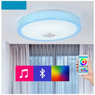 Factory direct LED acrylic round music ceiling lighting APP intelligent ceiling lamp Bluetooth music